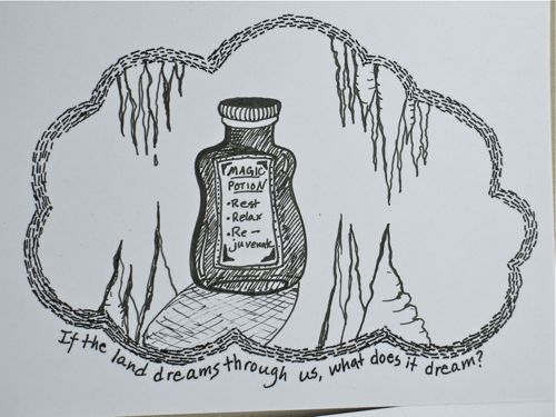 dreaming potion postcard 